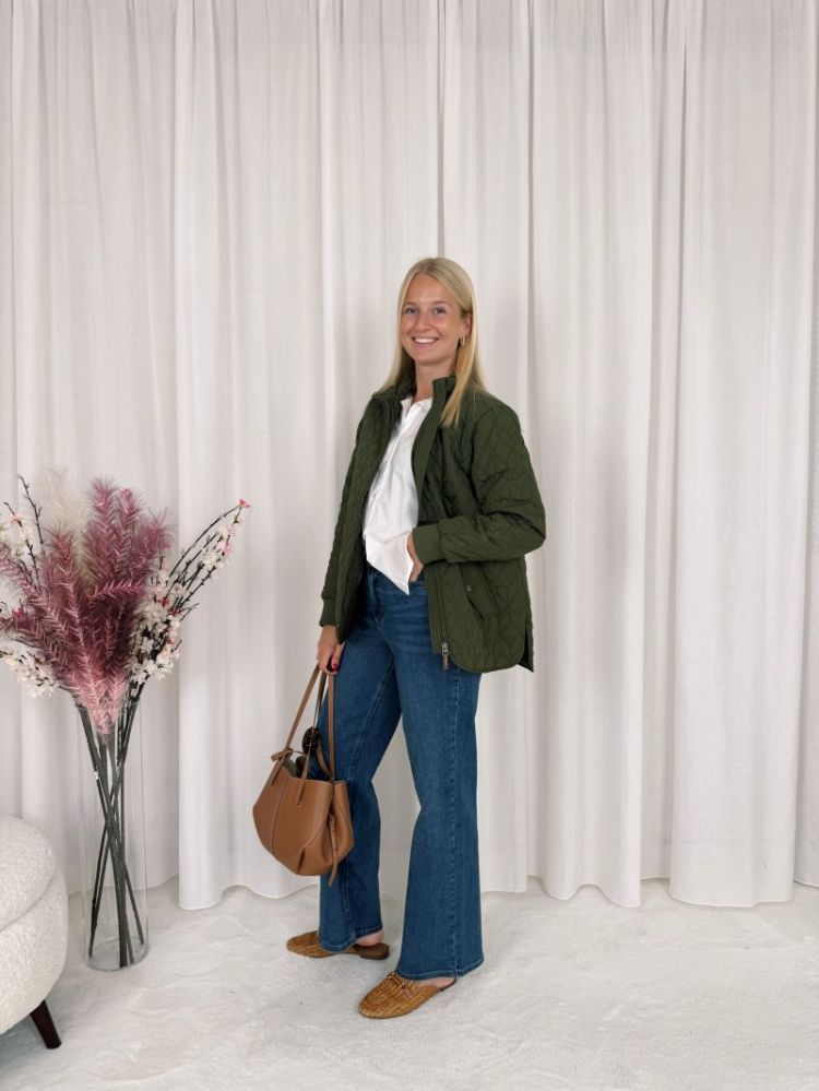 Leila Quilt Jacket Olive Night