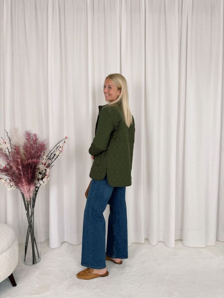 Leila Quilt Jacket Olive Night