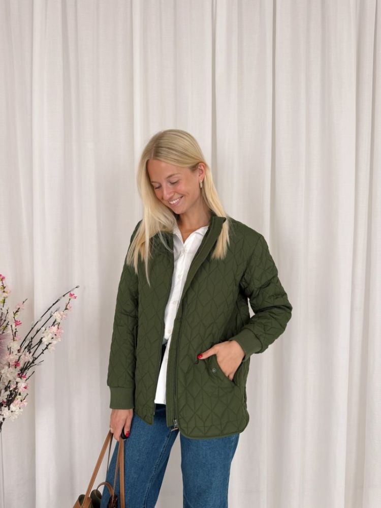 Leila Quilt Jacket Olive Night