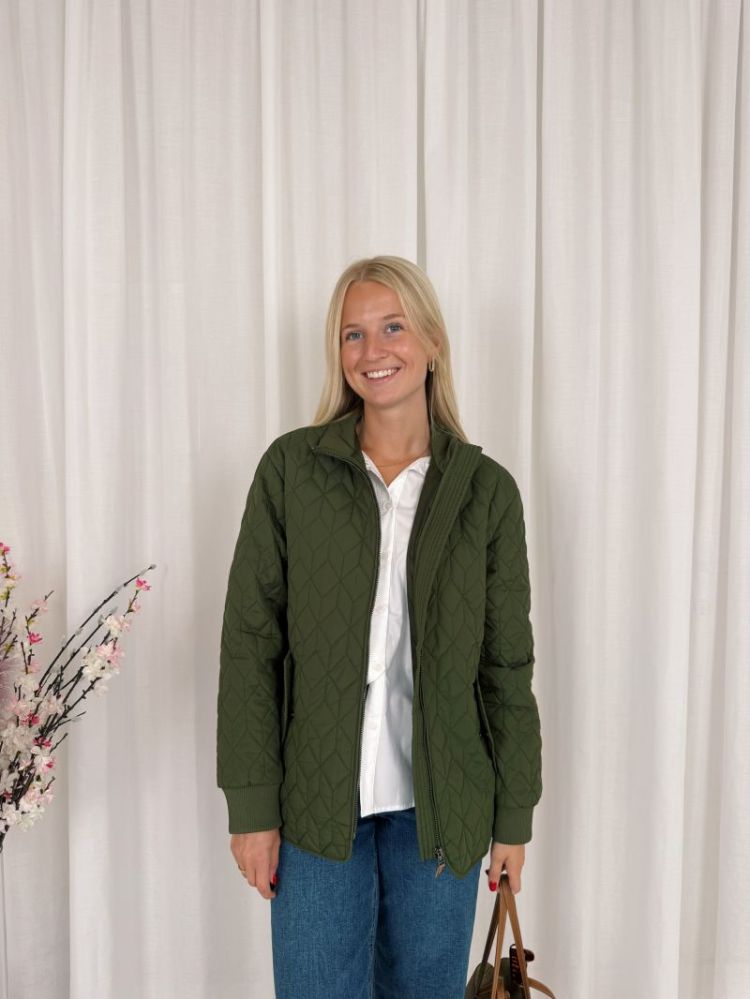 Leila Quilt Jacket Olive Night