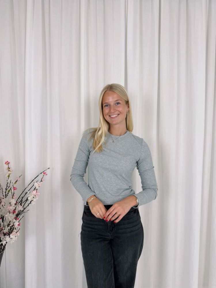 Olga Longsleeve Top Grey
