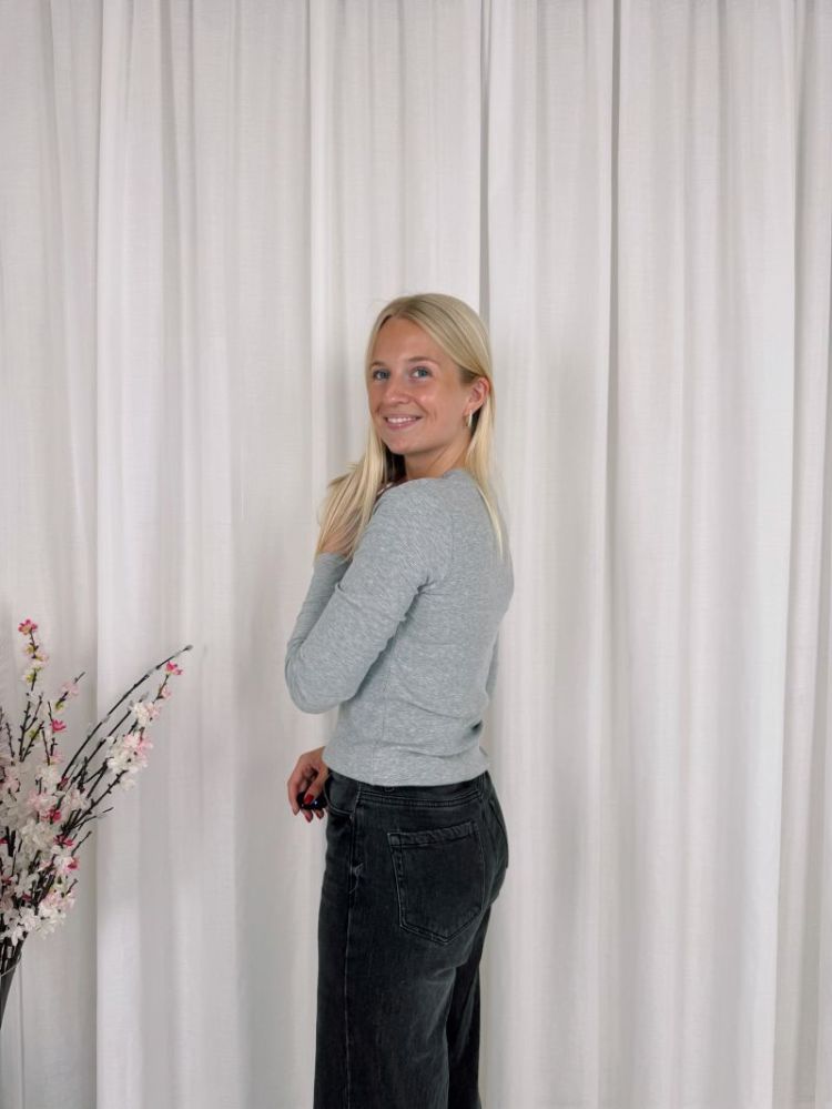 Olga Longsleeve Top Grey