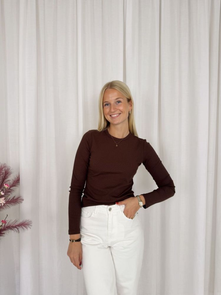 Olga Longsleeve Top Brown