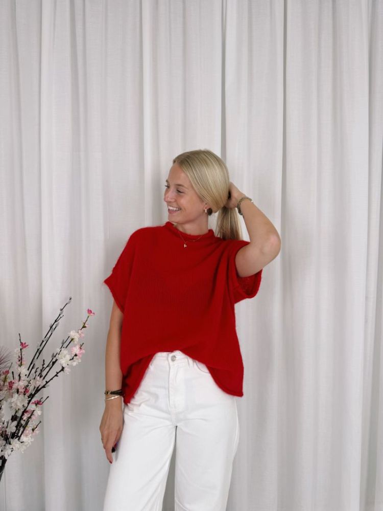 Jolien Sleeveless Knit Red