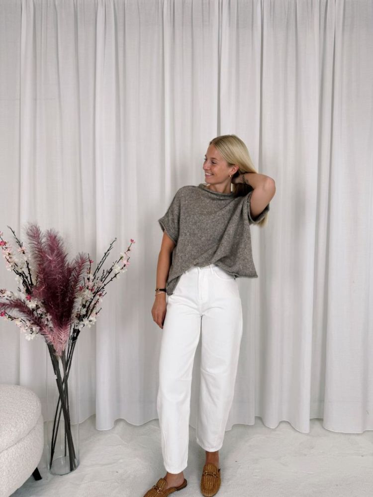 Jolien Sleeveless Knit Taupe