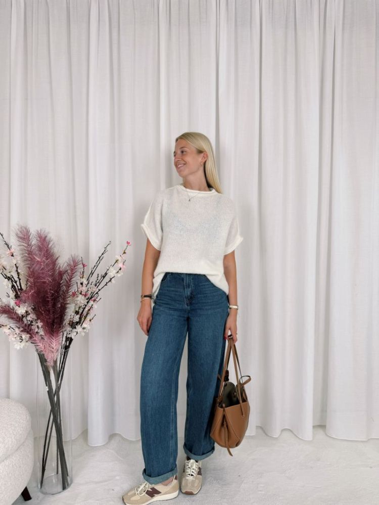 Jolien Sleeveless Knit White