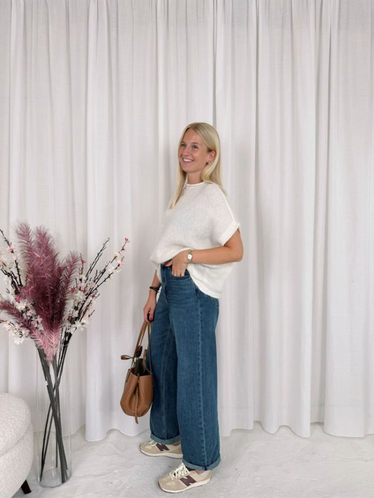 Jolien Sleeveless Knit White