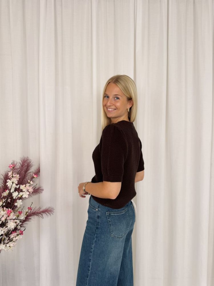 Vivian Knit Pullover Coffee Bean