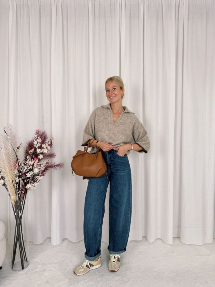 Liz Polo Knit Beige